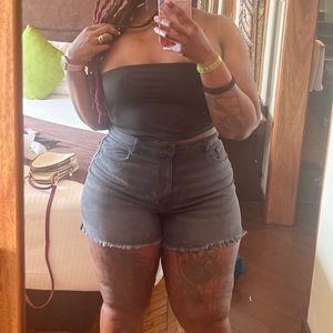 AE curvy denim shorts sz16 plus